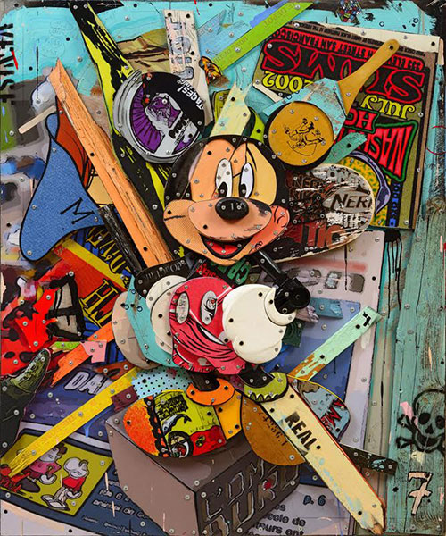 "Mickey" - 102x123cm - Mixte - 2015 - Eric Liot