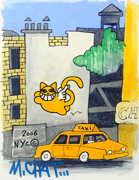 "NY 2006" - 60x80 cm - Technique mixte sur papier - 2018